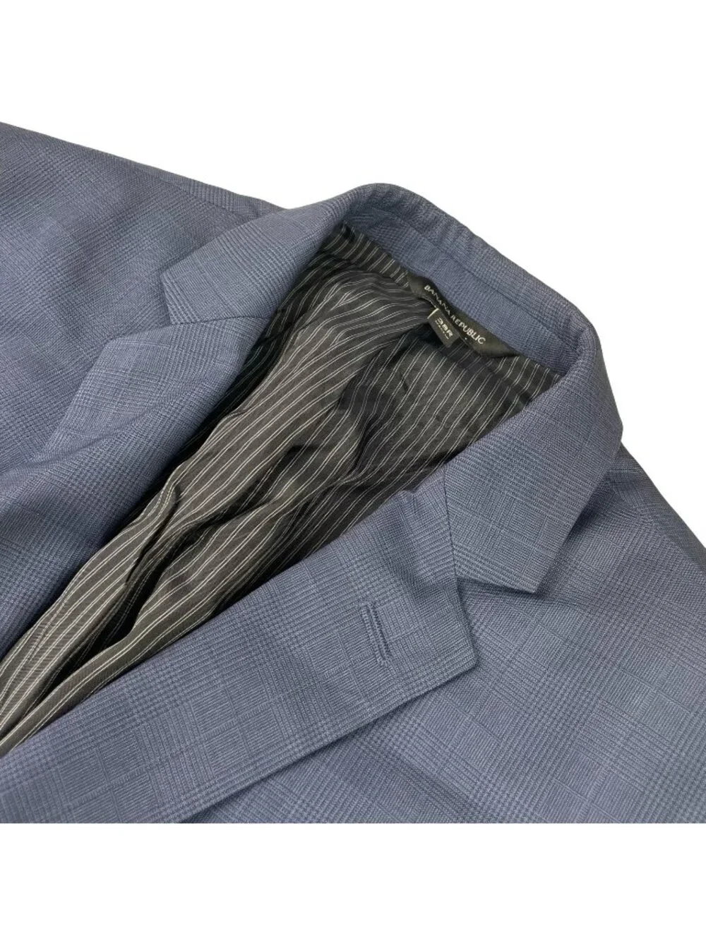 Banana Republic Men’s 100% Wool Slim Fit 2-Button Blazer Blue Plaid • 38R